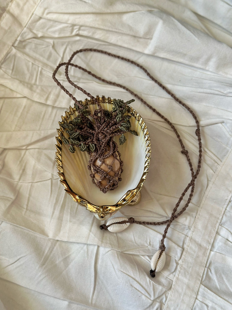 Bonsai Tree of Life Macrame Necklace