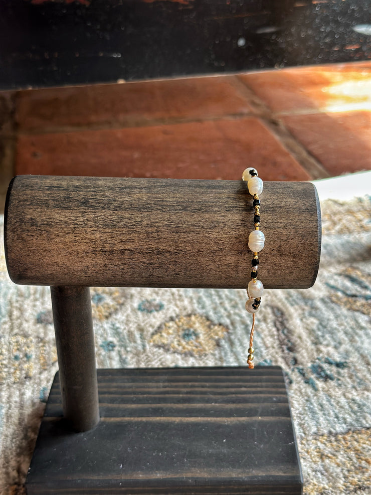 Beaded Pearl Bracelet