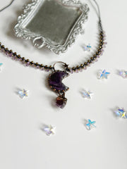 Amethyst Moon Necklace