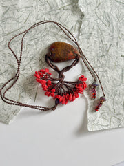 Flamboyan with Golden Red Pietersite