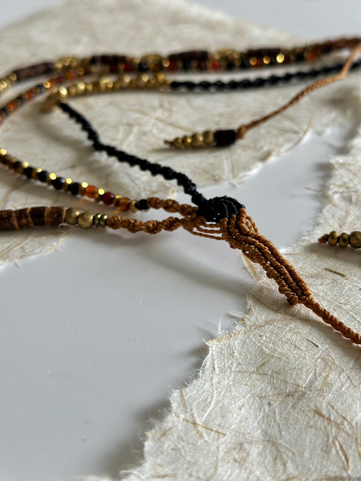 Dark Boho Ethnic Layered Necklace