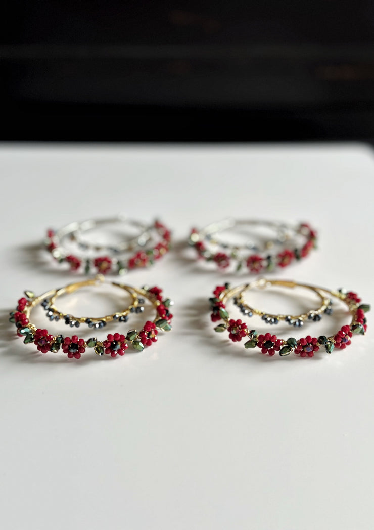 Hand Wrapped Double Layer Hoops