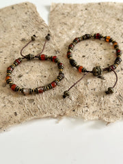 Agate and Hematite Bracelet