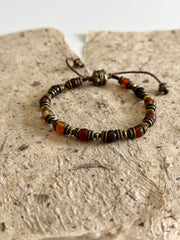 Agate and Hematite Bracelet