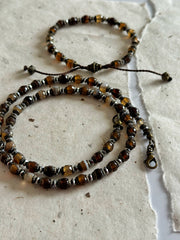 Silver and Agate Necklace