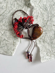 Flamboyan with Golden Red Pietersite