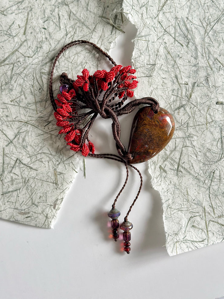 Flamboyan with Golden Red Pietersite