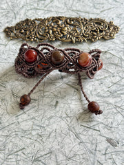 Agate Macrame Bracelet