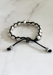 Hematite Skull Bracelet