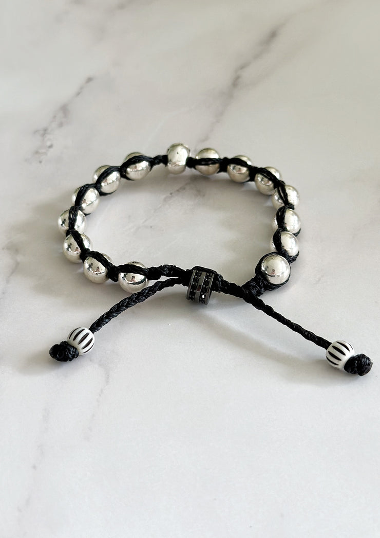 Hematite Skull Bracelet