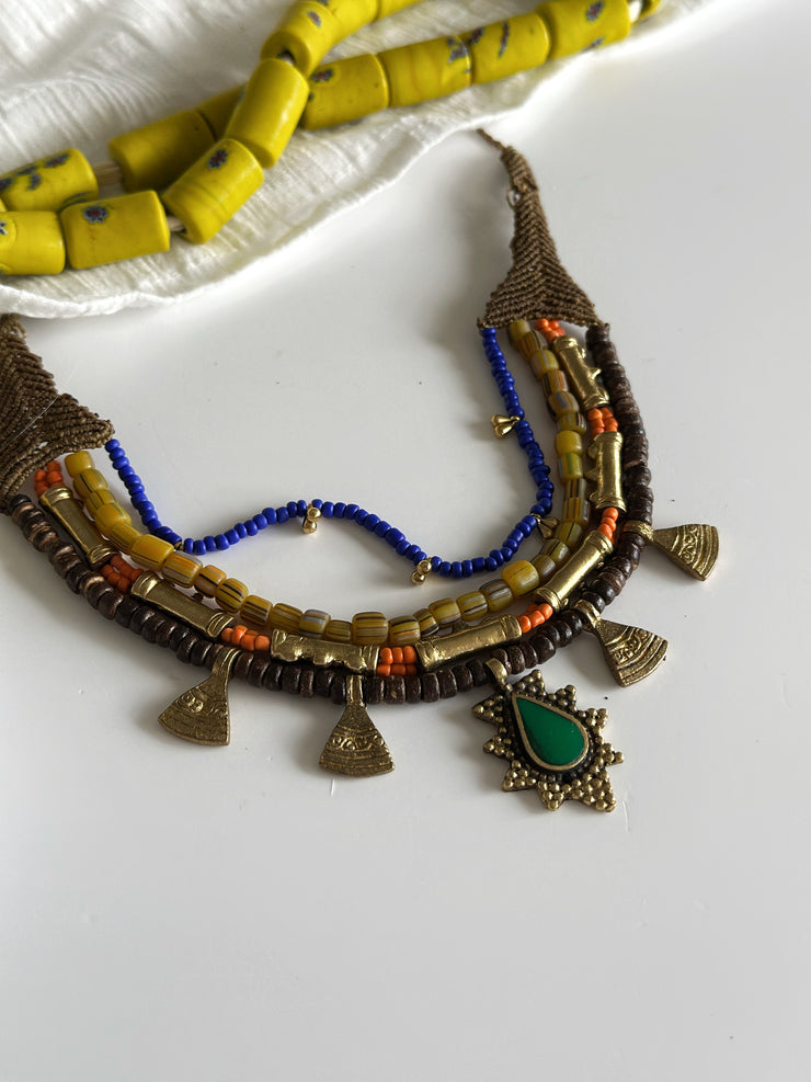 Ethnic Multi Layer Macrame Necklace