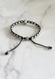 Hematite Skull Bracelet