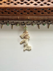 Natural Coral and Green Aventurine Choker