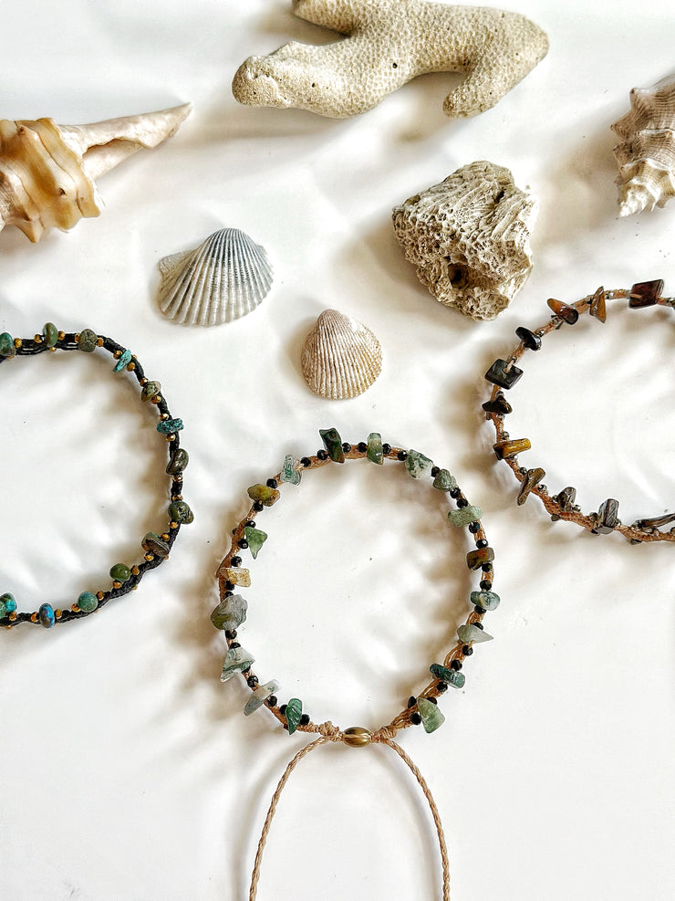 Moss Agate Anklet