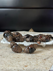 Agate Skull Dagger Necklace