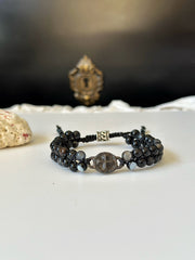 Cross Double Beaded Bracelet