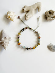 Multi Gemstone Anklet