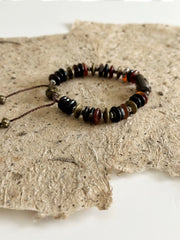 Agate and Hematite Bracelet