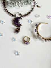 Amethyst Moon Necklace