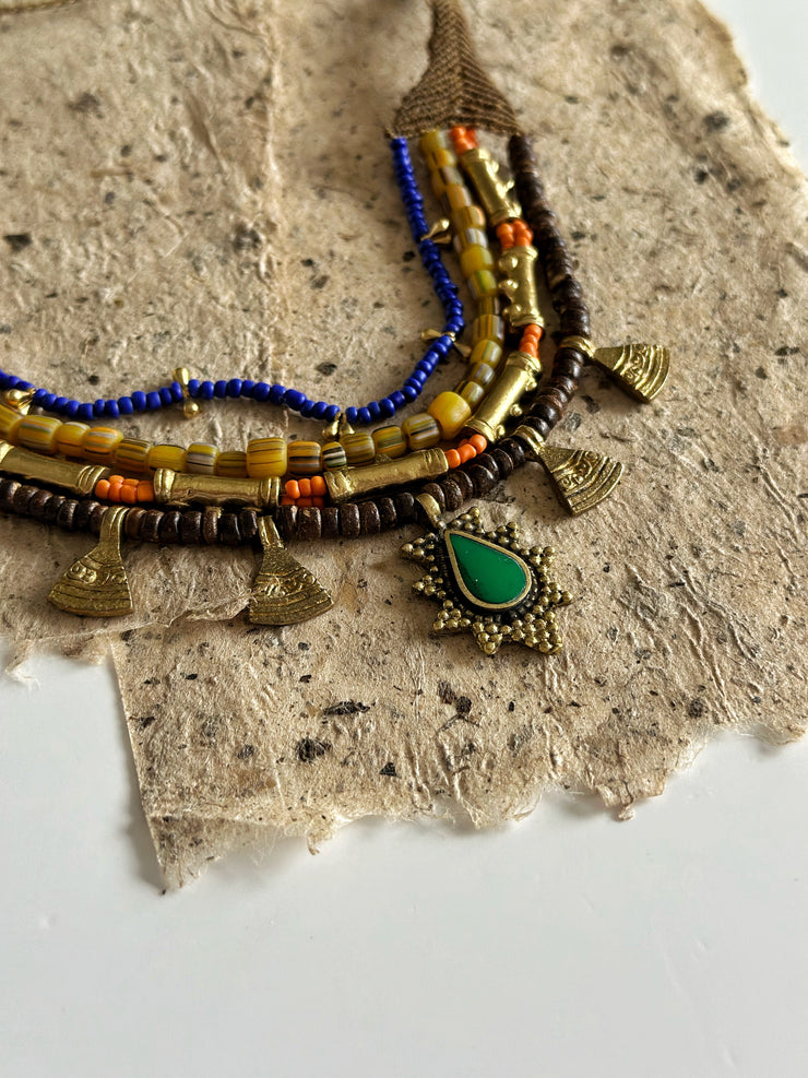 Ethnic Multi Layer Macrame Necklace
