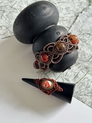 Agate Macrame Bracelet