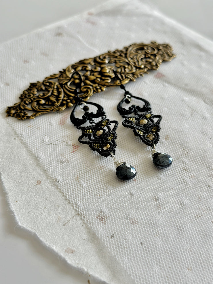 Medieval Gothic Macrame Cross Set