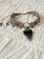 Amethyst Labradorite Moon Choker