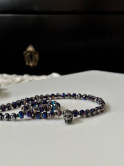 Blue Crystal Skull Necklace