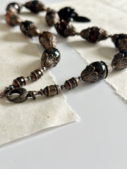 Agate Skull Dagger Necklace