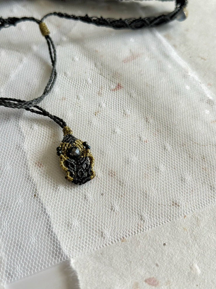 Medieval Gothic Macrame Cross Set