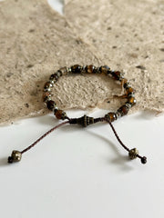 Agate and Hematite Bracelet