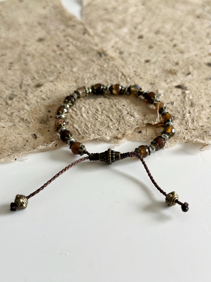 Agate and Hematite Bracelet