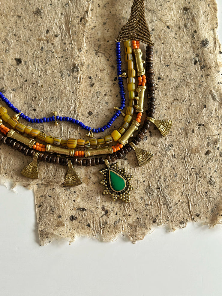 Ethnic Multi Layer Macrame Necklace