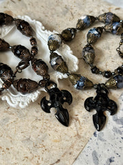 Agate Skull Dagger Necklace