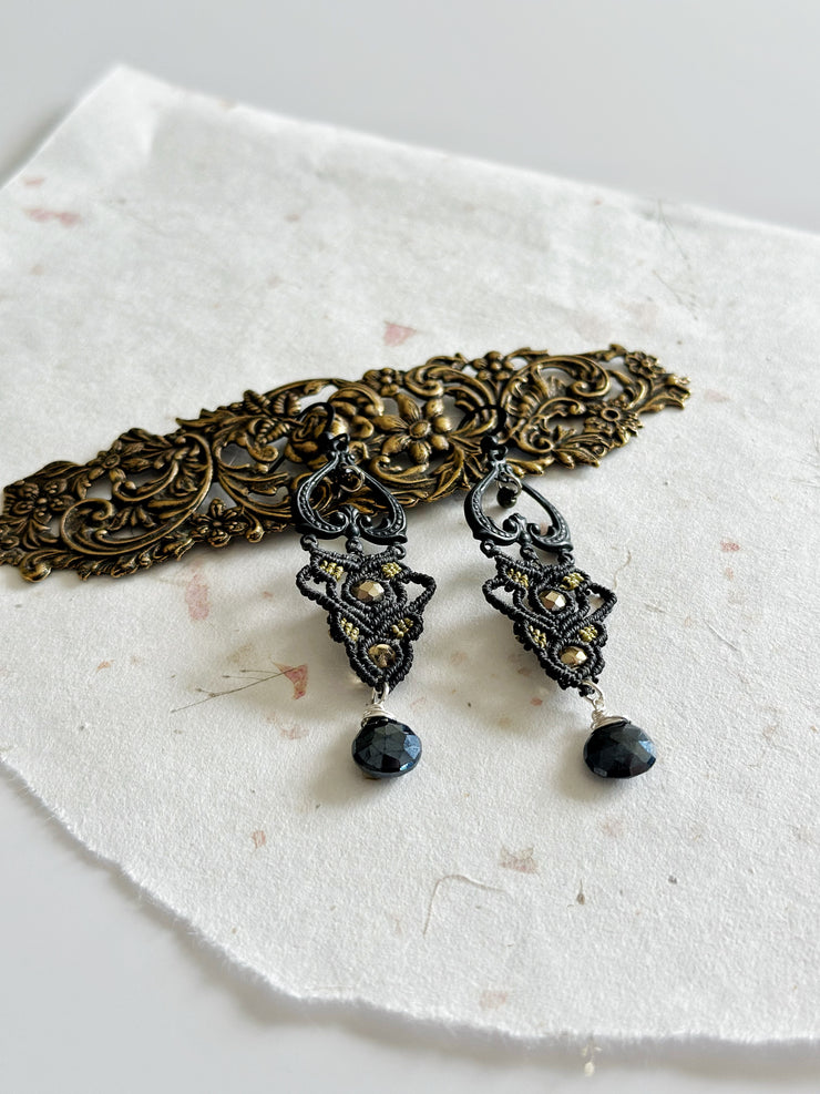 Medieval Gothic Macrame Cross Set