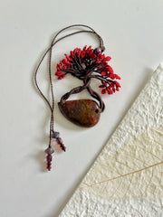 Flamboyan with Golden Red Pietersite