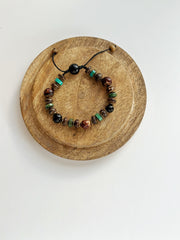 Açaí Seed Turquoise and Coconut Bead Bracelet