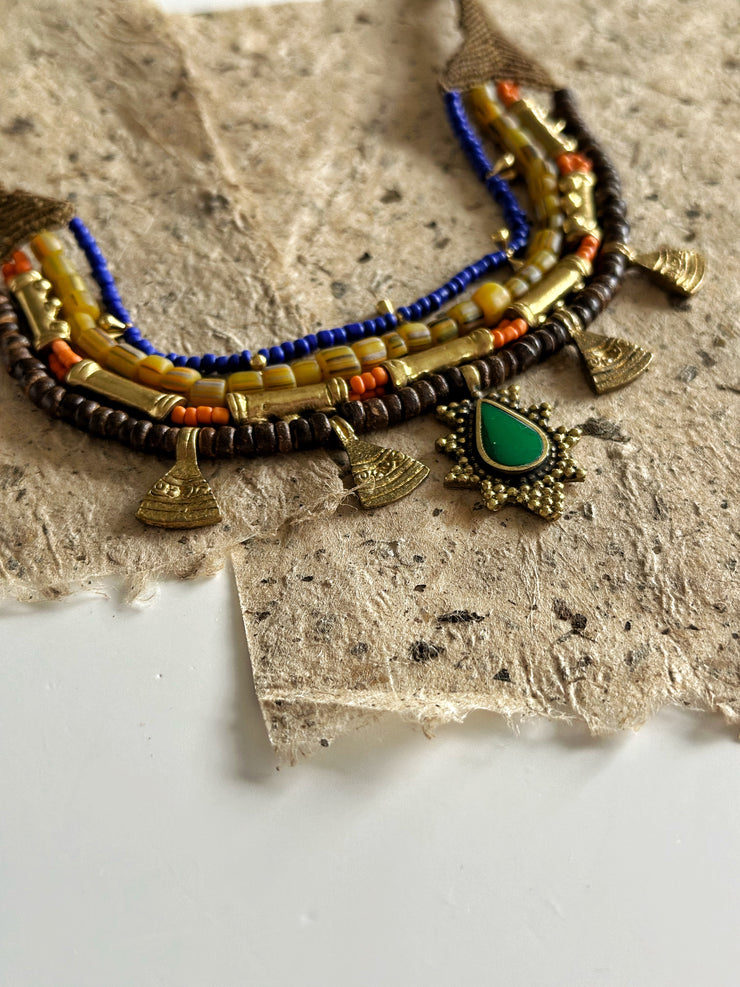 Ethnic Multi Layer Macrame Necklace