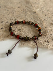 Agate and Hematite Bracelet