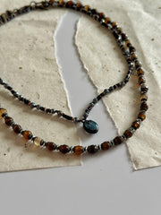 Silver and Agate Necklace