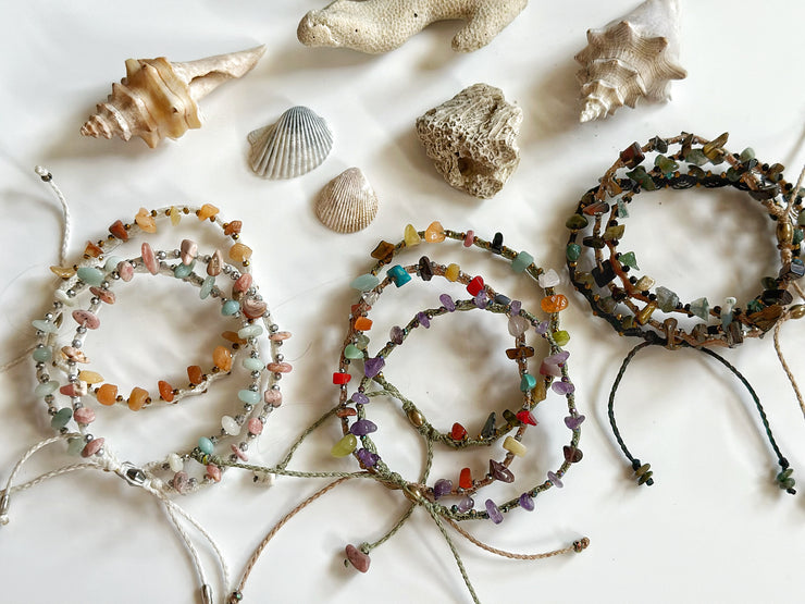 Multi Gemstone Anklet