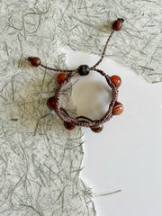 Agate Macrame Bracelet