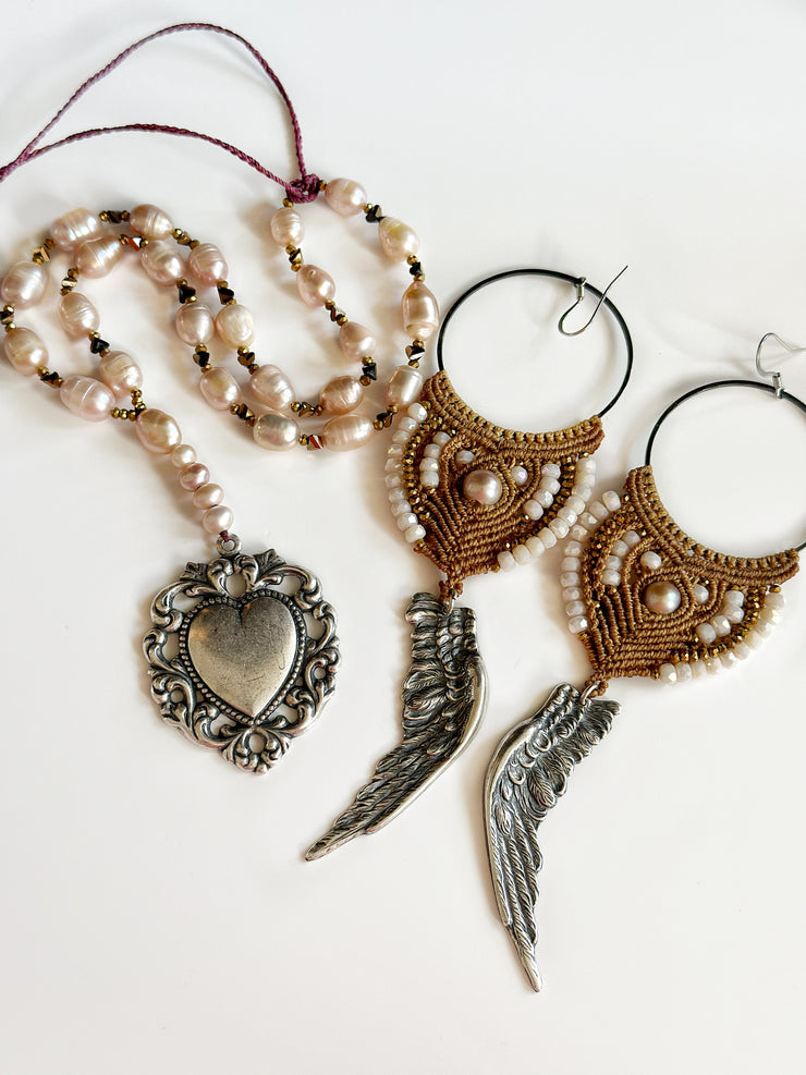 Angel Wing and Heart Set