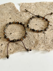Agate and Hematite Bracelet