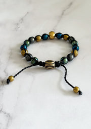 Hematite Skull Bracelet