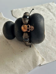 Antique Copper Skull Bracelet