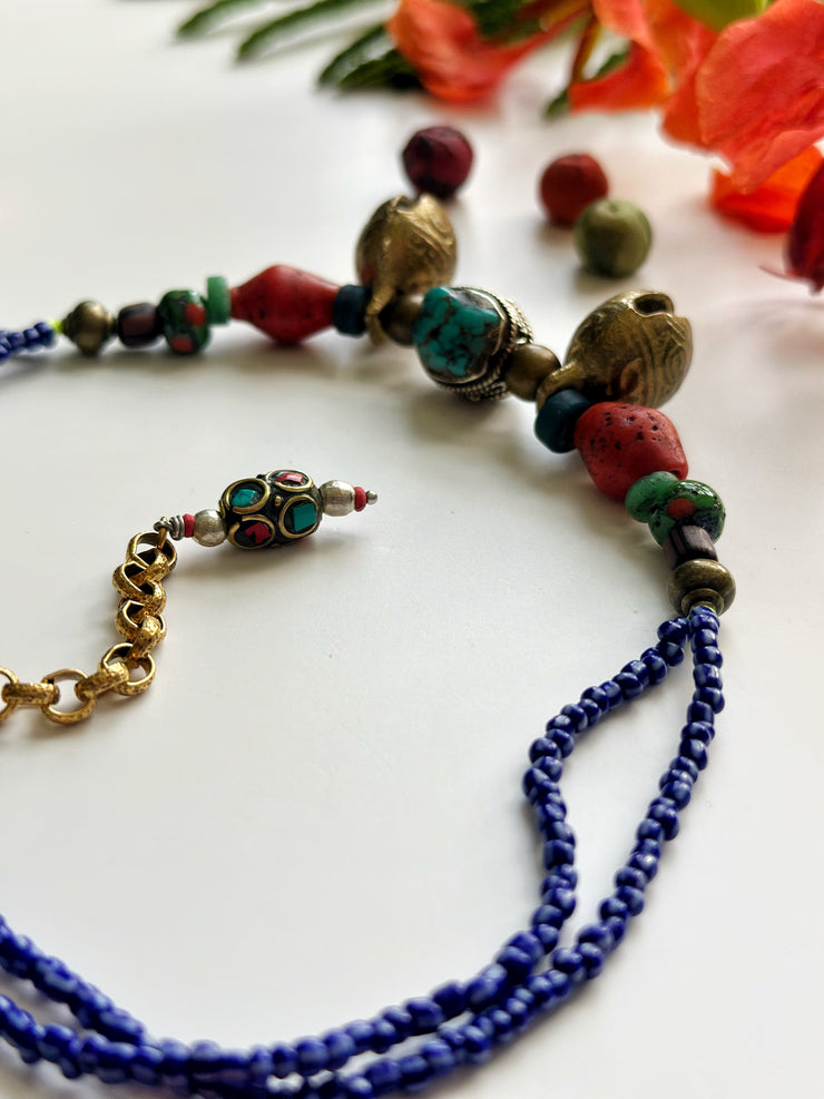 Ethnic Bell Turquoise Necklace