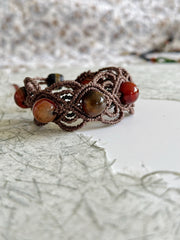 Agate Macrame Bracelet