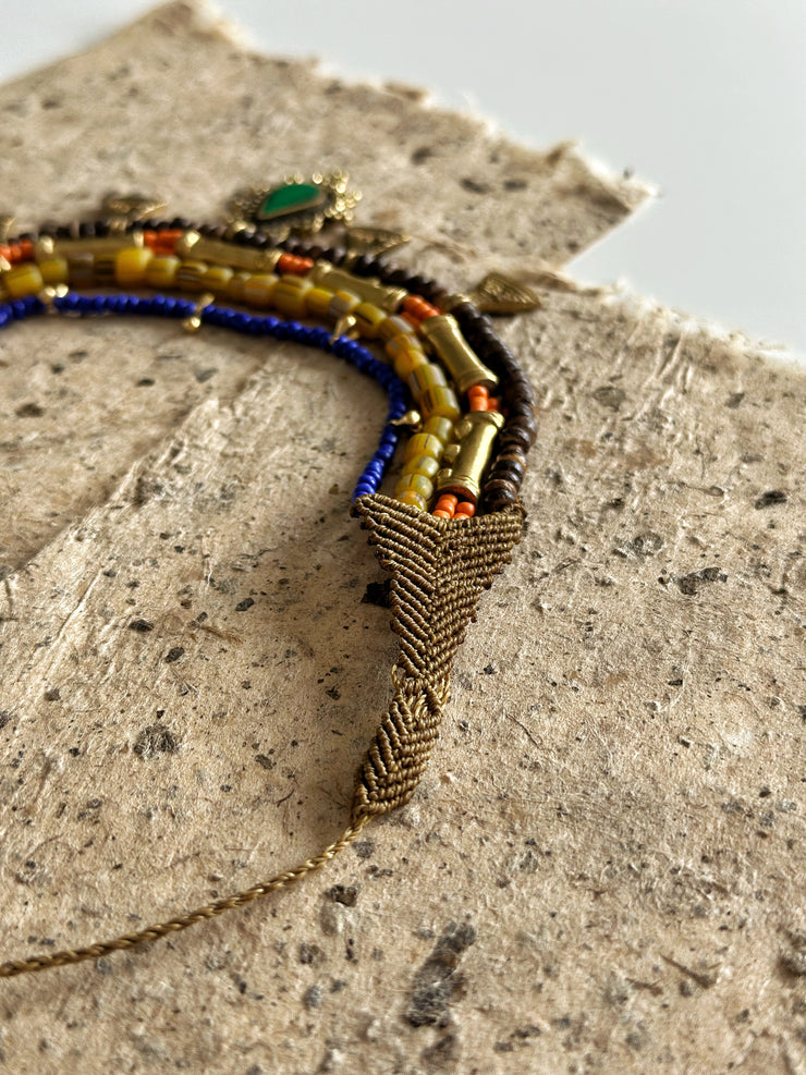 Ethnic Multi Layer Macrame Necklace