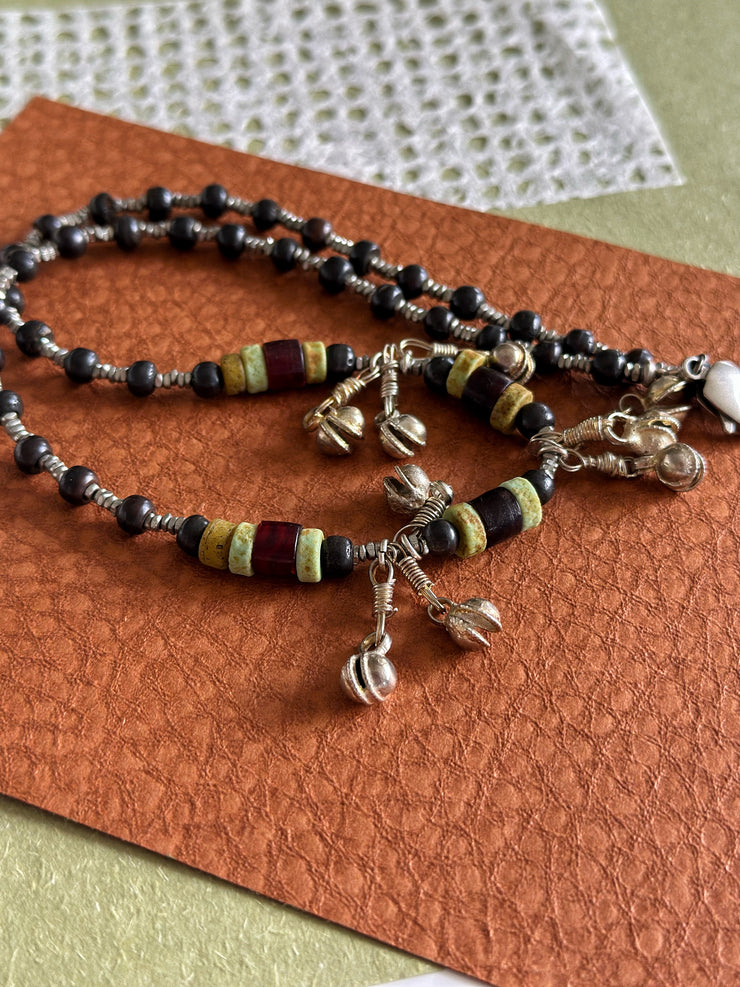 Ethnic Beaded Necklace Bells